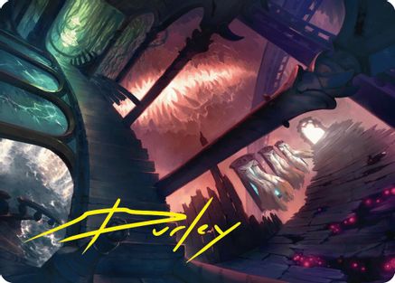 Terramorphic Expanse Art Card (Gold-Stamped Signature) (ASDSK-027) - Art Series: Duskmourn: House of Horror
