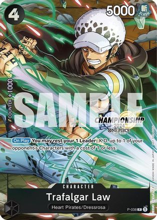 Trafalgar Law - P-038 (CS 2024 Event Pack Finalist) (P-038) - Promo