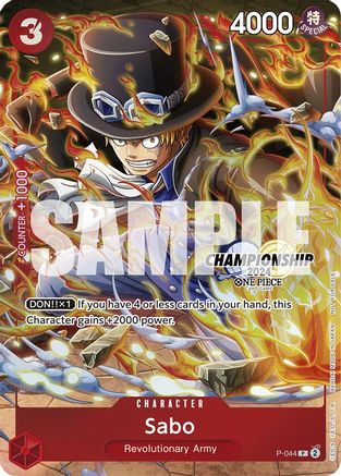 Sabo (CS 2024 Event Pack Finalist) (P-044) - Promo