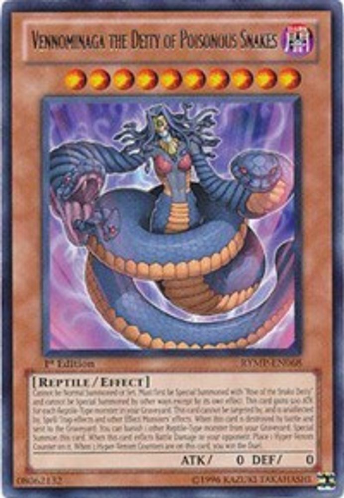 Vennominaga the Deity of Poisonous Snakes (RYMP-EN068) - Rare