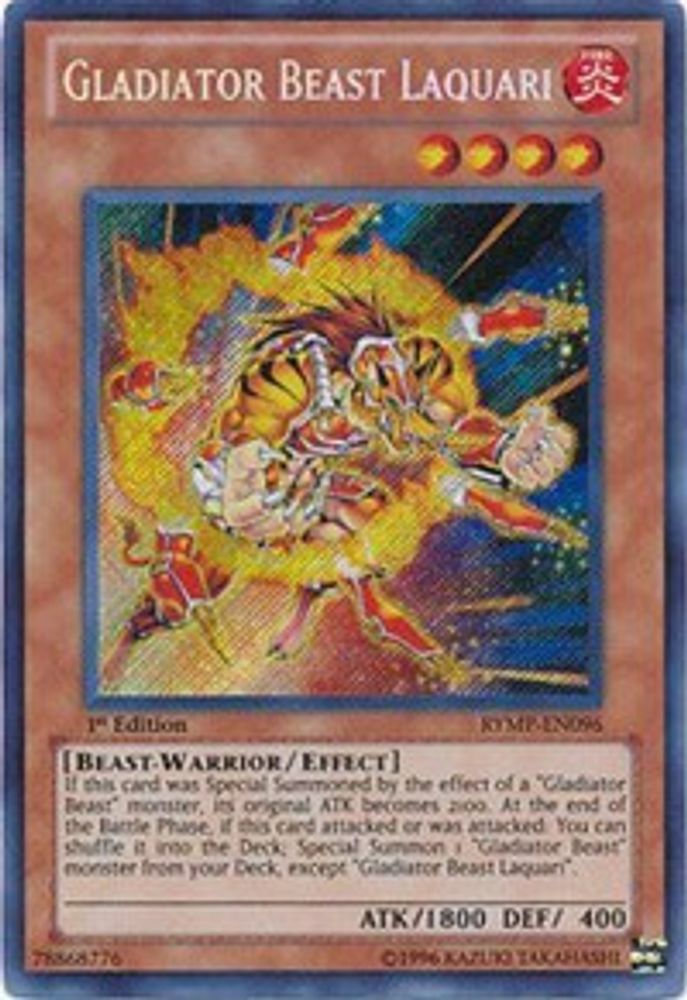 Bête Gladiateur Laquari [RYMP-EN096] Secret Rare 