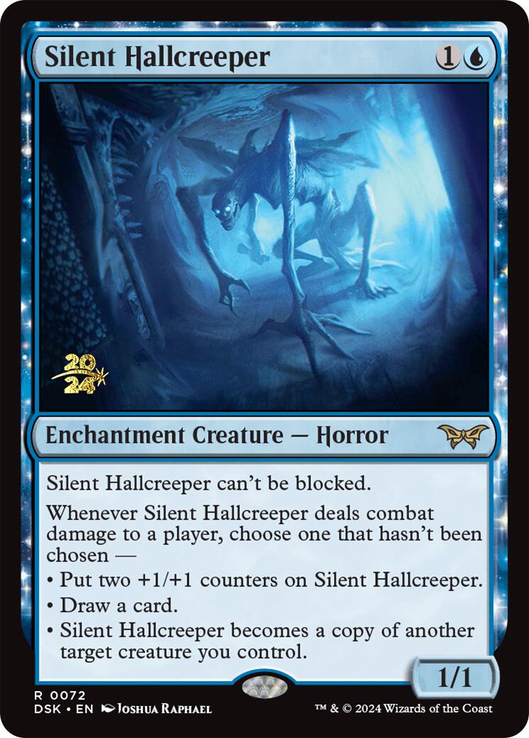Silent Hallcreeper (PRE-072) - Duskmourn: House of Horror Promos: (enchantment) Foil
