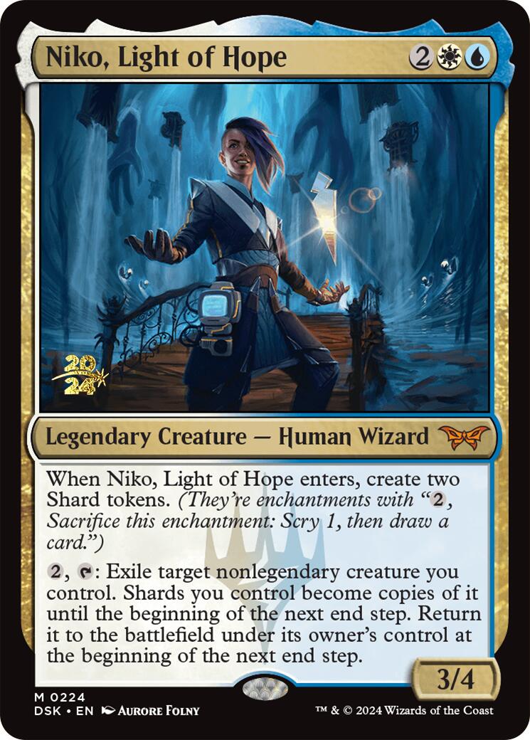 Niko, Light of Hope (PRE-224) - Duskmourn: House of Horror Promos Foil