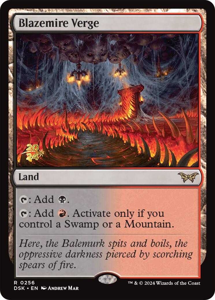 Blazemire Verge (PRE-256) - Duskmourn: House of Horror Promos Foil