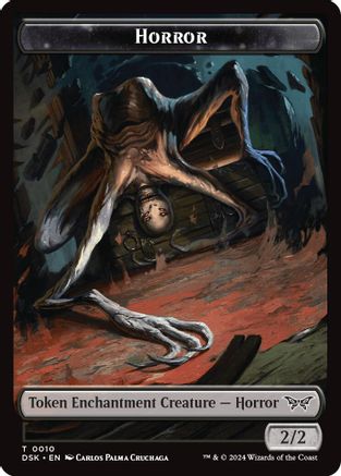 Horror // Copy Double-Sided Token (DSK-10 // 1) - Duskmourn: House of Horror