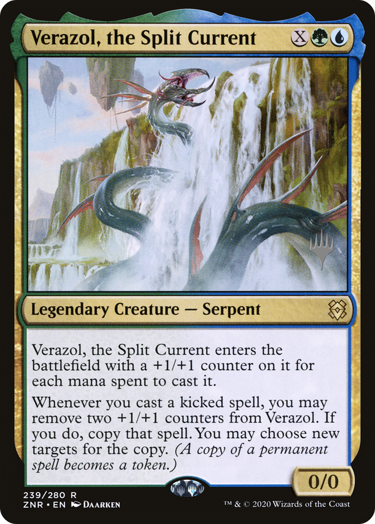 Verazol, le courant divisé (Pack promotionnel) [Zendikar Rising Promos] 
