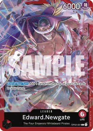 Edward.Newgate (OP02-001) (OP02-001) - Leader