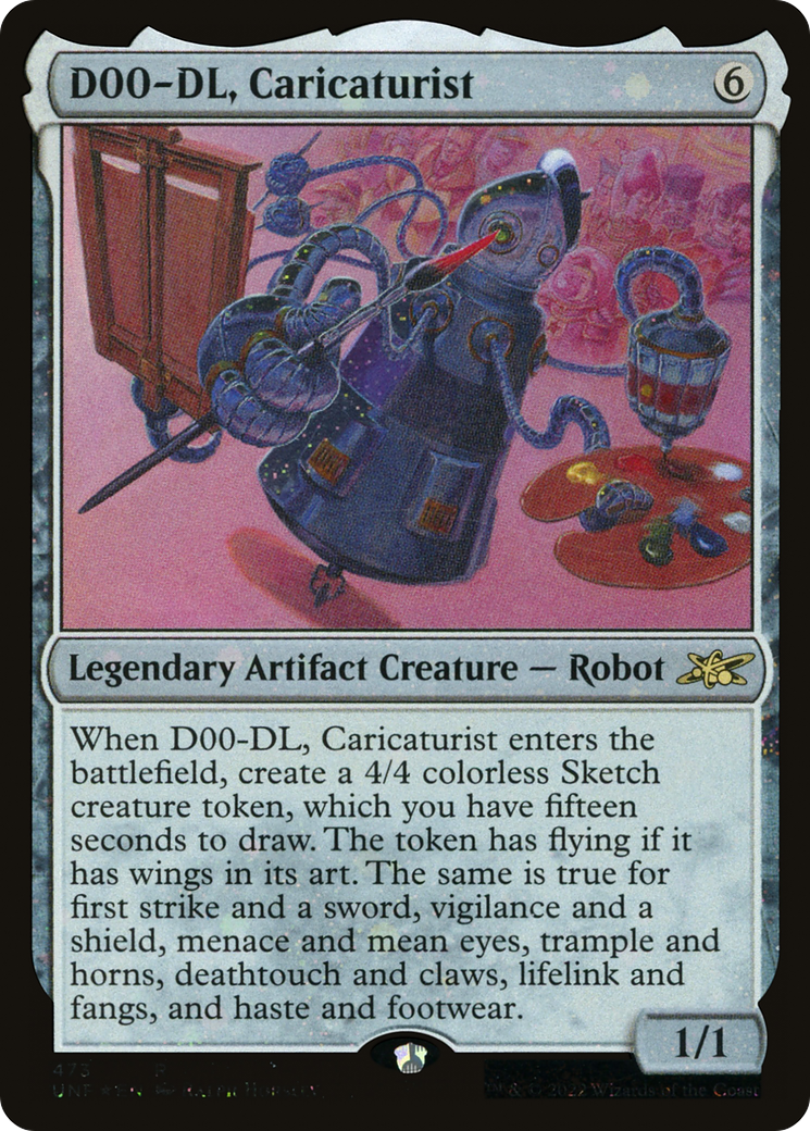 D00-DL, Caricaturiste (Galaxy Foil) [Unfinity] 