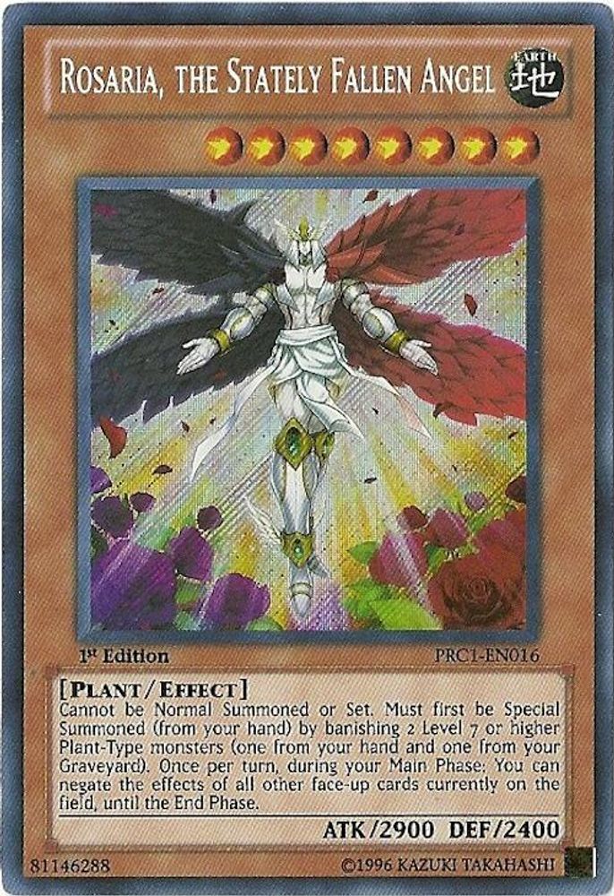 Rosaria, the Stately Fallen Angel (PRC1-EN016) - Secret Rare