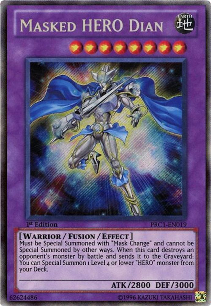 Masked HERO Dian (PRC1-EN019) - Secret Rare