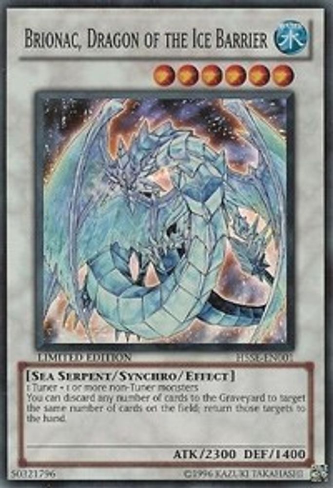 Brionac, Dragon of the Ice Barrier (H5SE-EN001) - Super Rare