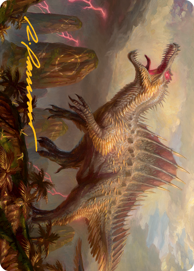 Etali, Primal Conqueror Art Card (Signature estampillée or) [Marche de la série d'art Machine] 