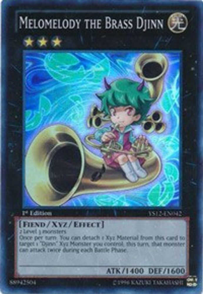 Melomelody the Brass Djinn (YS12-EN042) - Super Rare