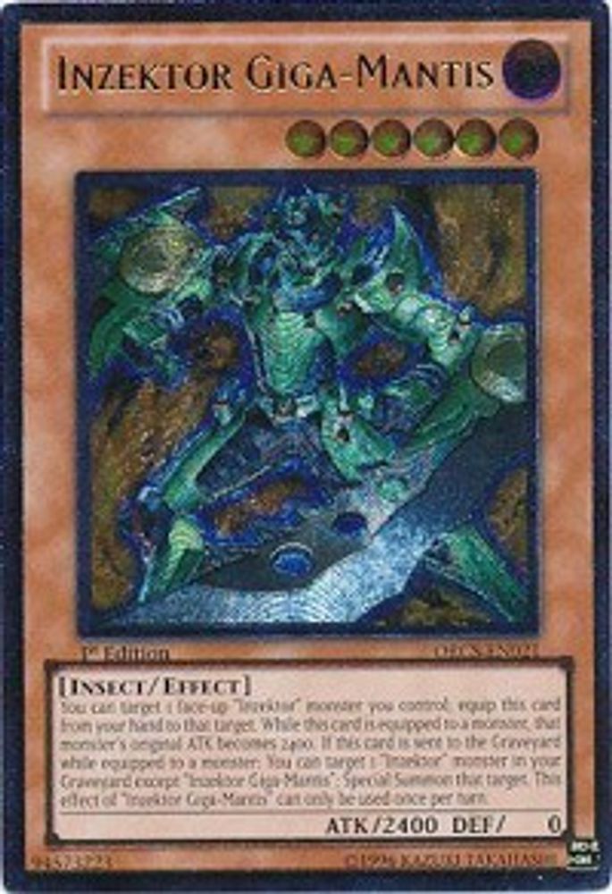 Inzektor Giga-Mantis (UTR) (ORCS-EN021) - Ultimate Rare