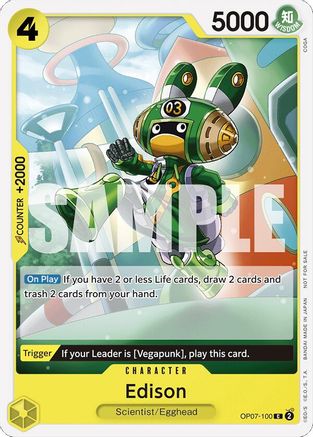Edison (Tournament Pack 2024 Oct.-Dec.) (OP07-100) - Common