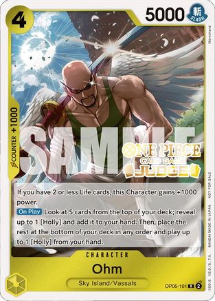 Ohm (Judge Pack Vol. 4) (OP05-101) - Rare