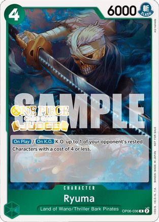 Ryuma (Judge Pack Vol. 4) (OP06-036) - Rare