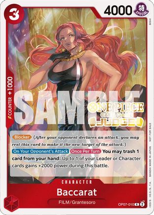 Baccarat (Judge Pack Vol. 4) (OP07-010) - Rare