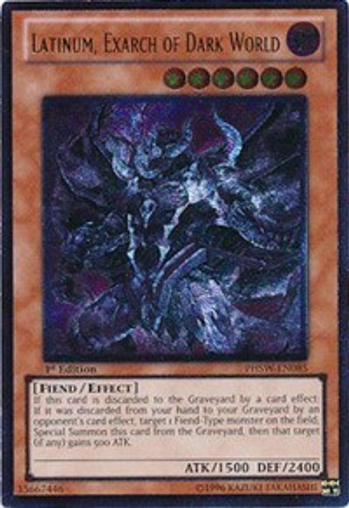 Latinum, Exarch of Dark World (UTR) (PHSW-EN085) - Ultimate Rare