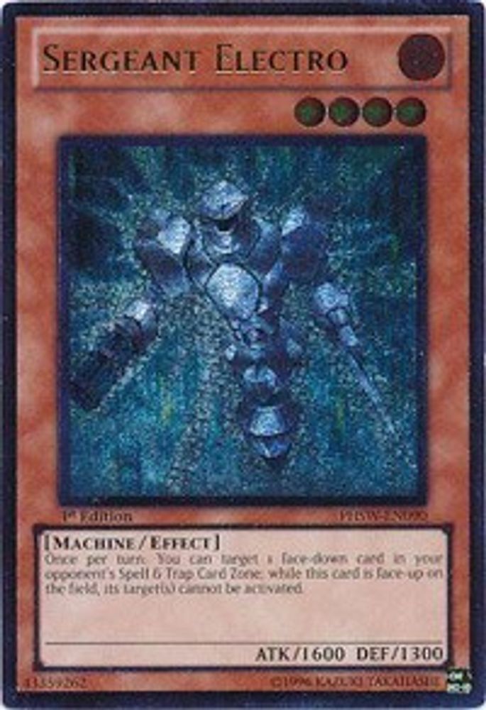 Sergeant Electro (UTR) (PHSW-EN090) - Ultimate Rare