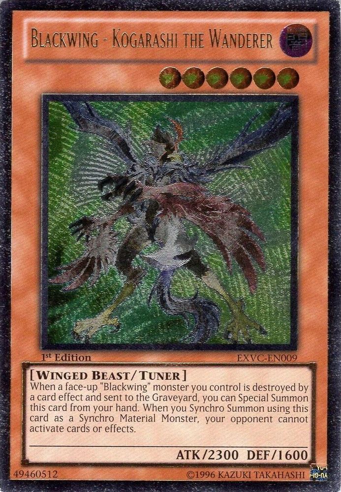 Blackwing - Kogarashi the Wanderer (UTR) (EXVC-EN009) - Ultimate Rare