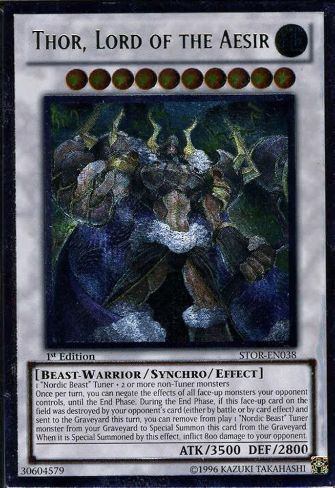 Thor, Lord of the Aesir (UTR) (STOR-EN038) - Ultimate Rare