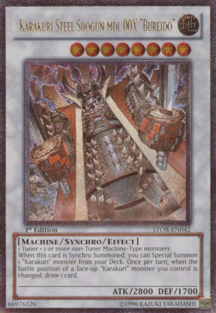 Karakuri Steel Shogun mdl 00X "Bureido" (UTR) (STOR-EN042) - Ultimate Rare