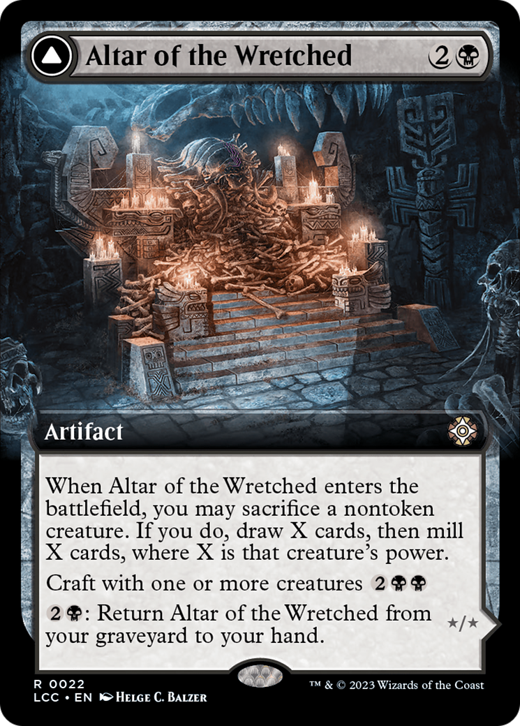 Autel des Misérables // Wretched Bonemass (Extended Art) [Les Cavernes Perdues du Commandant Ixalan] 