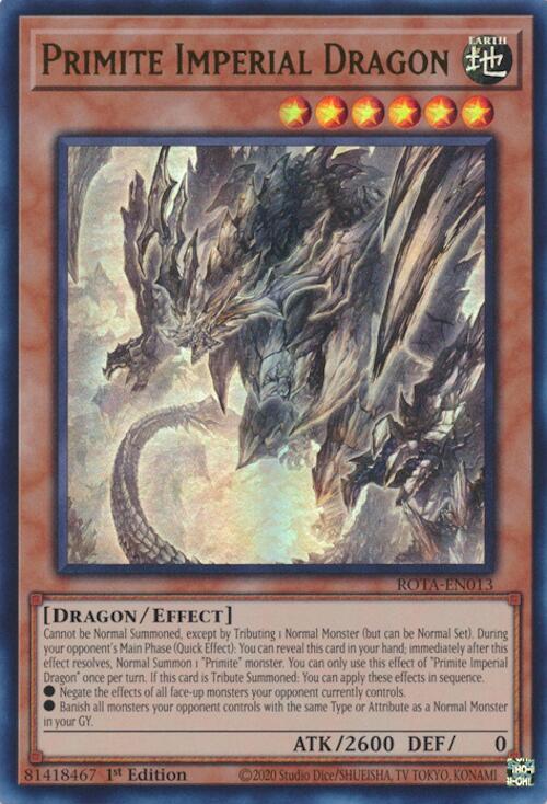 Primite Imperial Dragon (ROTA-EN013) - Rage of the Abyss 1st Edition