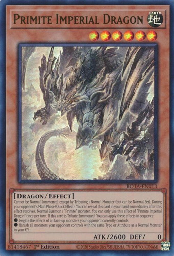 Primite Imperial Dragon (ROTA-EN013) - Ultra Rare