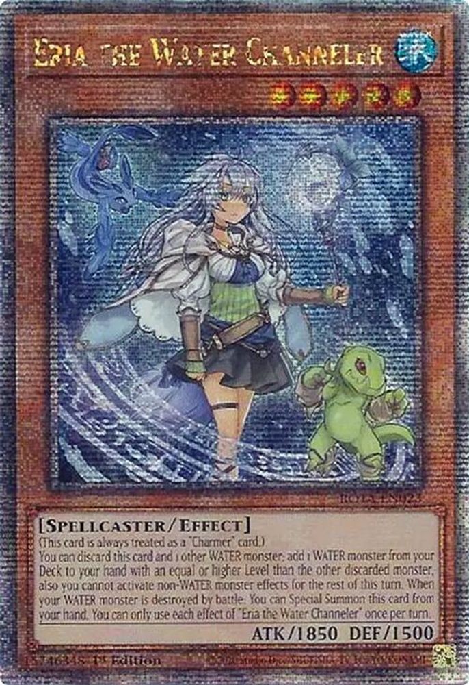 Eria the Water Channeler (Quarter Century Secret Rare) (ROTA-EN023) - Quarter Century Secret Rare
