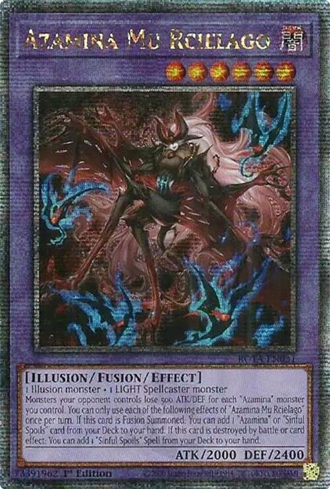 Azamina Mu Rcielago (Quarter Century Secret Rare) (ROTA-EN031) - Quarter Century Secret Rare