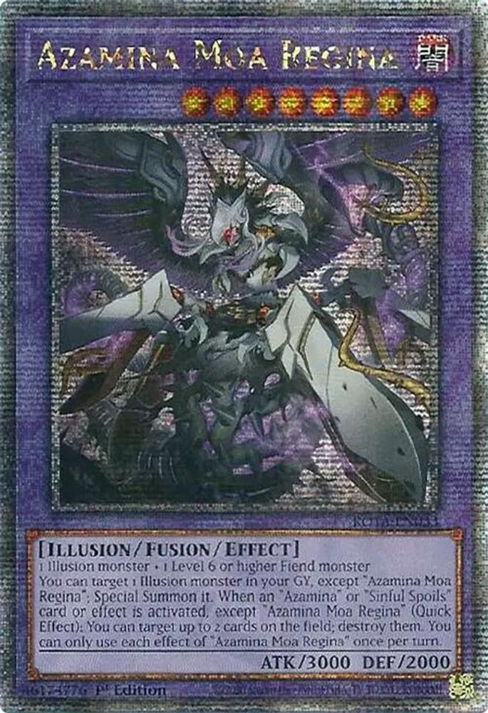 Azamina Moa Regina (Quarter Century Secret Rare) (ROTA-EN033) - Quarter Century Secret Rare