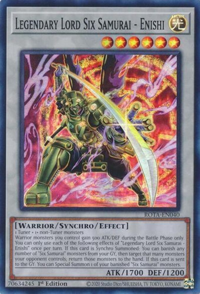 Legendary Lord Six Samurai - Enishi (ROTA-EN040) - Super Rare