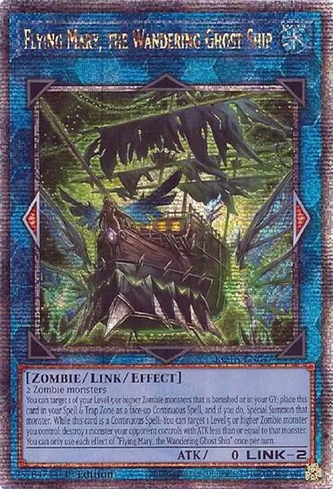 Flying Mary, the Wandering Ghost Ship (Quarter Century Secret Rare) (ROTA-EN047) - Quarter Century Secret Rare