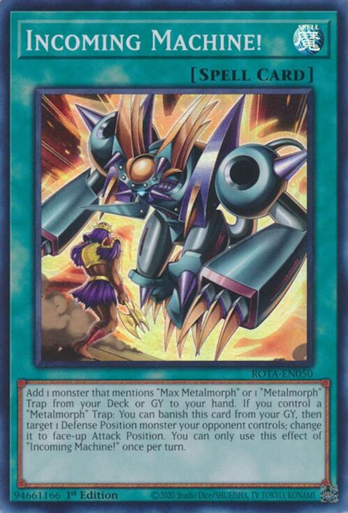 Incoming Machine! (ROTA-EN050) - Super Rare