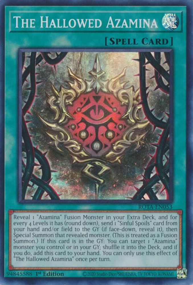 The Hallowed Azamina (ROTA-EN053) - Super Rare