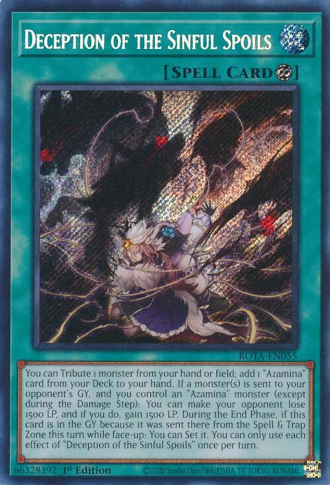 Deception of the Sinful Spoils (ROTA-EN055) - Secret Rare