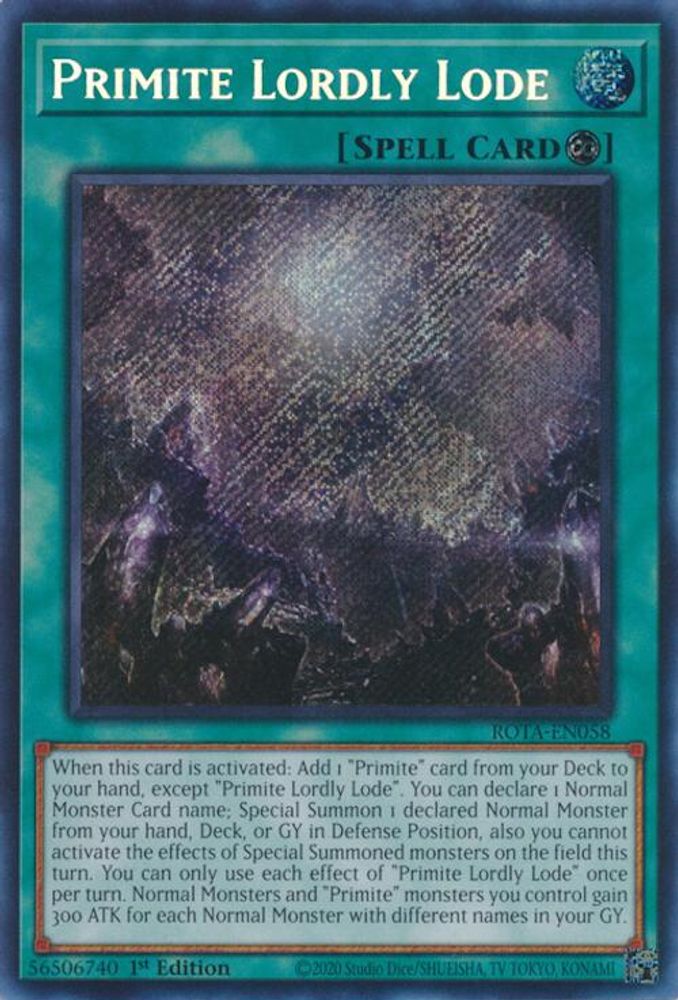 Primite Lordly Lode (ROTA-EN058) - Secret Rare