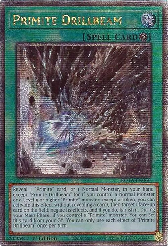 Primite Drillbeam (Quarter Century Secret Rare) (ROTA-EN060) - Quarter Century Secret Rare