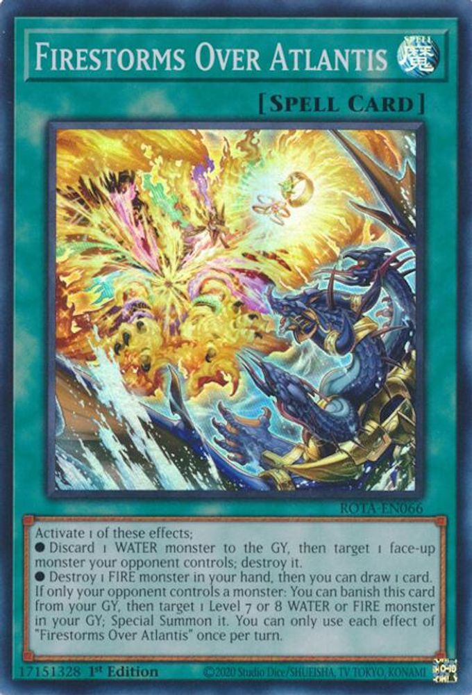 Firestorms Over Atlantis (ROTA-EN066) - Super Rare
