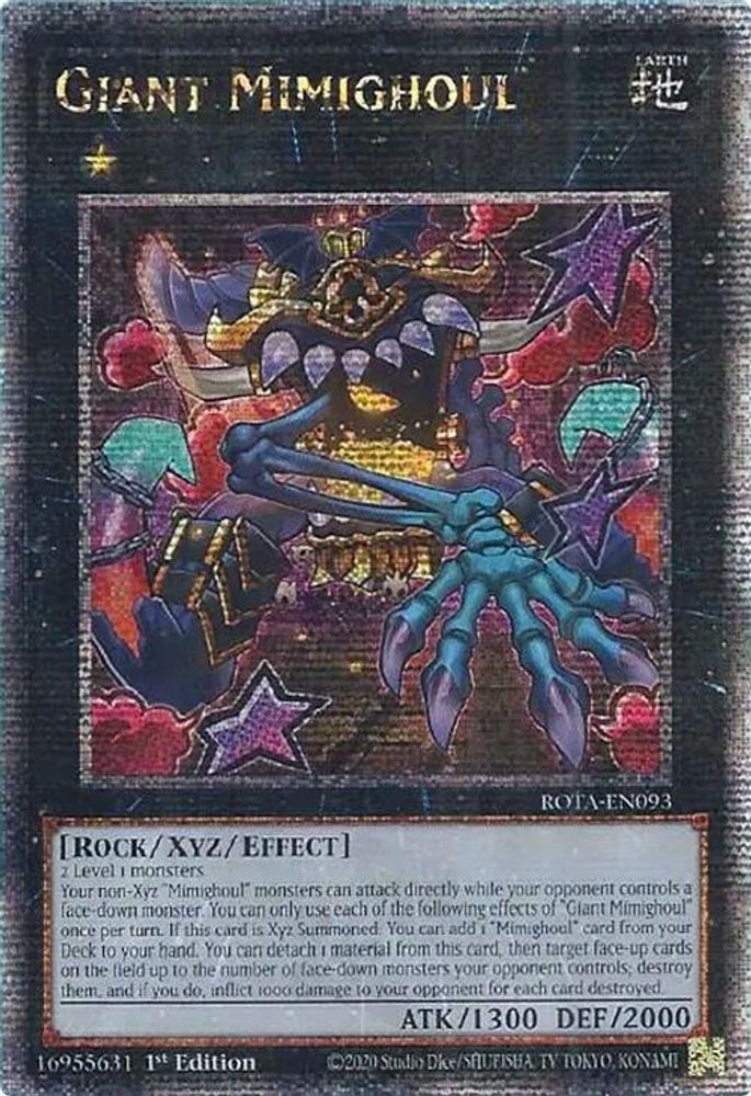 Giant Mimighoul (Quarter Century Secret Rare) (ROTA-EN093) - Quarter Century Secret Rare