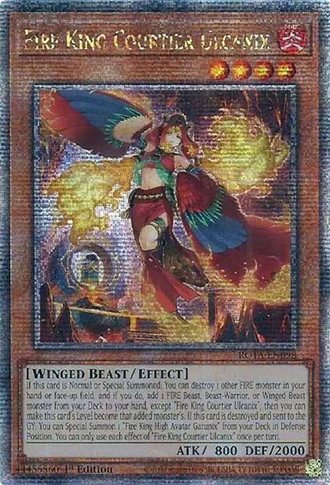 Fire King Courtier Ulcanix (Quarter Century Secret Rare) (ROTA-EN098) - Quarter Century Secret Rare