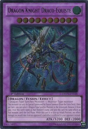 Chevalier Dragon Draco-Equiste [DREV-EN038] Ultimate Rare 
