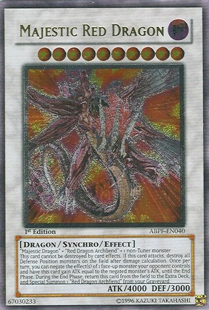 Dragon Rouge Majestueux [ABPF-EN040] Ultimate Rare 