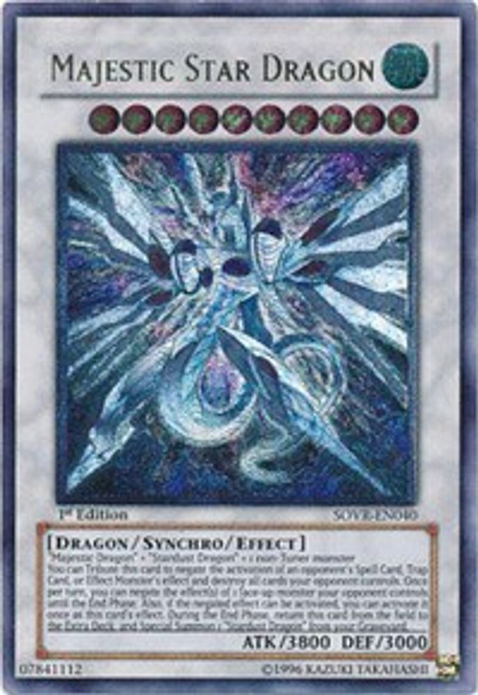 Majestic Star Dragon (UTR) (SOVR-EN040) - Ultimate Rare