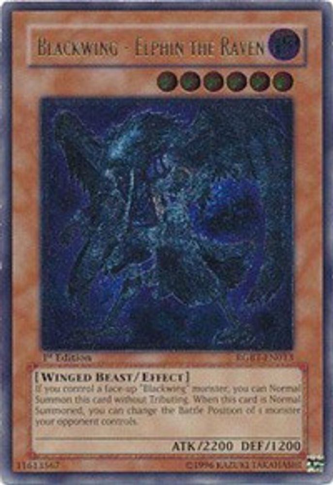 Blackwing - Elphin the Raven (UTR) (RGBT-EN013) - Ultimate Rare