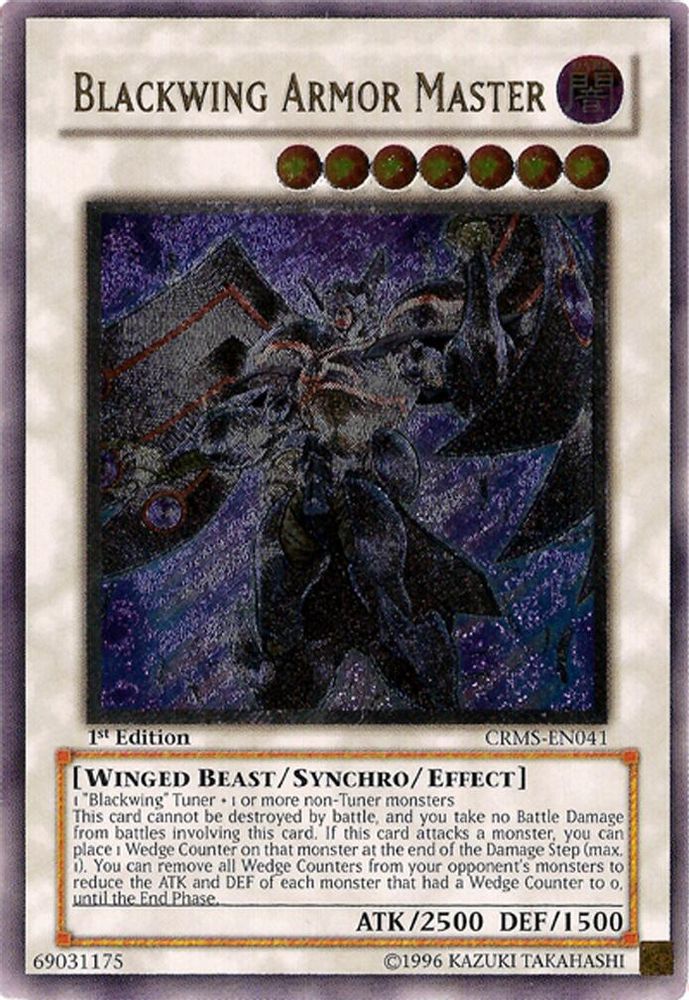 Maître d'armure Blackwing [CRMS-EN041] Ultimate Rare 