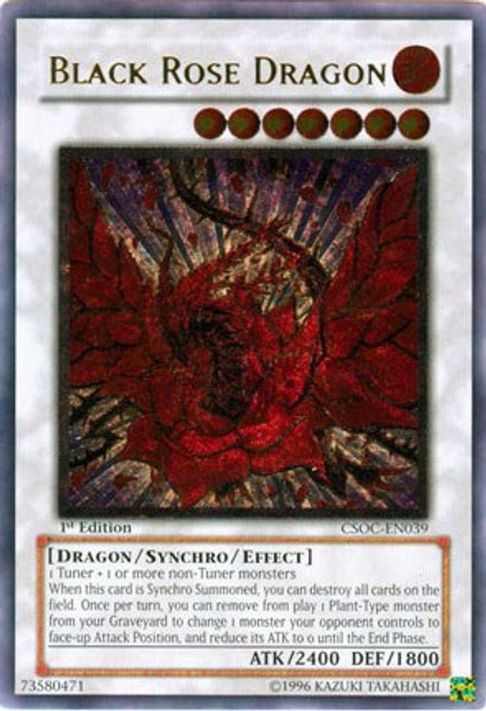 Black Rose Dragon (UTR) (CSOC-EN039) - Ultimate Rare