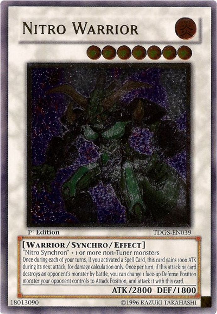 Nitro Warrior (UTR) (TDGS-EN039) - Ultimate Rare